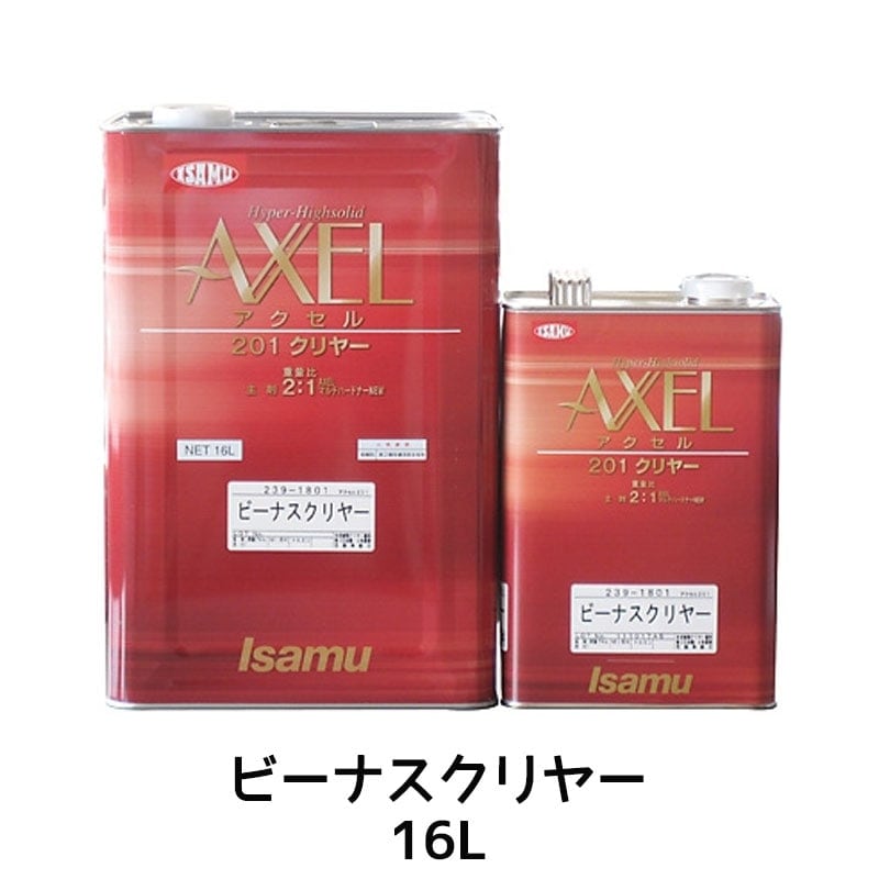 イサム塗料 アクセル 201 ビーナスクリヤー 16L 取寄