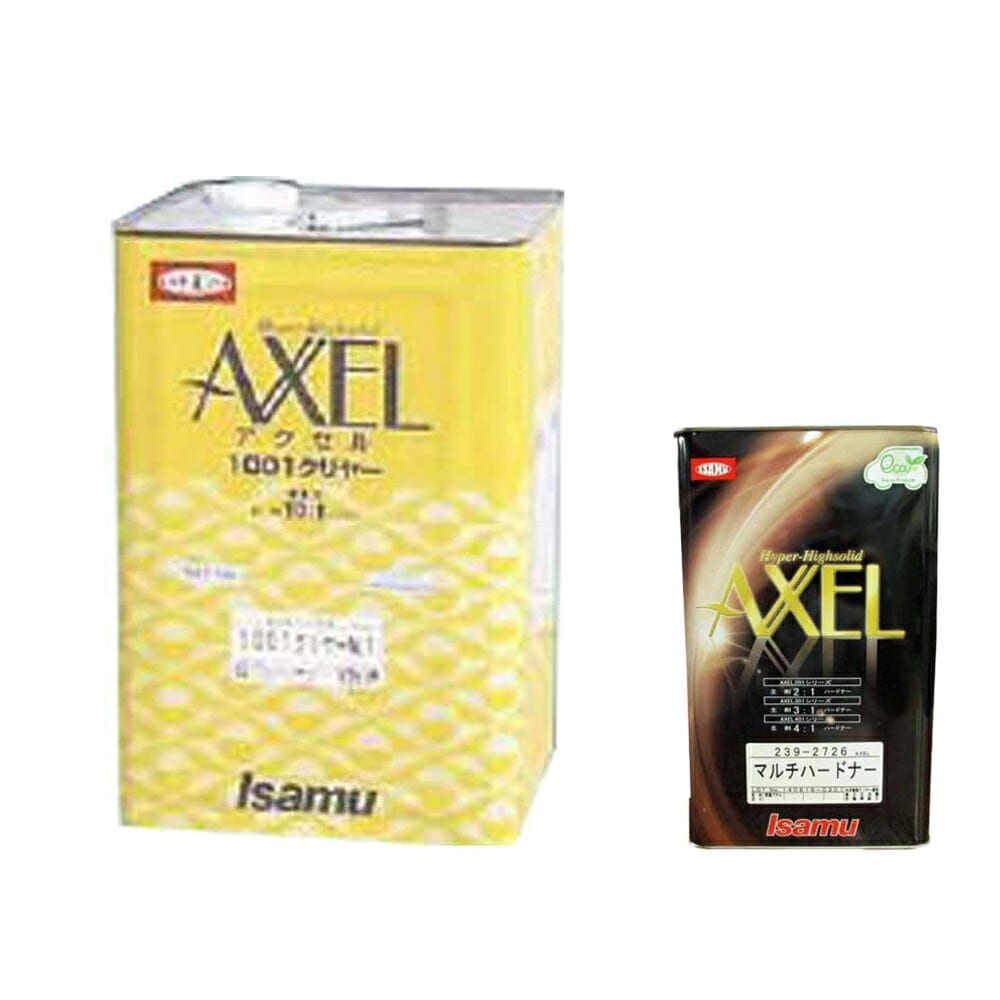 イサム塗料 アクセル1001クリヤーNo.1 16L 硬化剤3.5Lセット 取寄