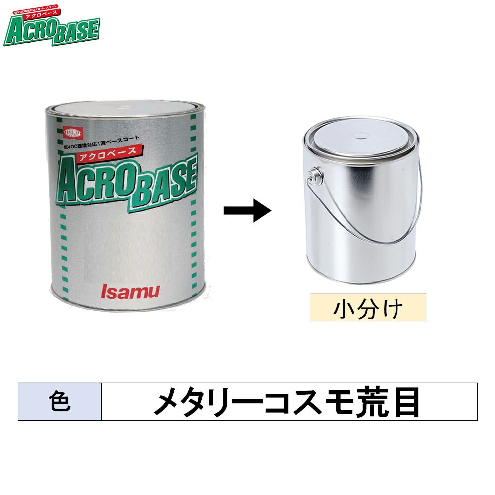 イサム塗料 小容量サイズ 220-0778-2 アクロベース メタリーコスモ荒目 0.5kg～3kg (小分け販売)  取寄