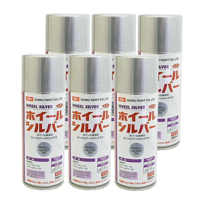 イサム塗料 イサム耐熱ブラック 300ml×6本 取寄