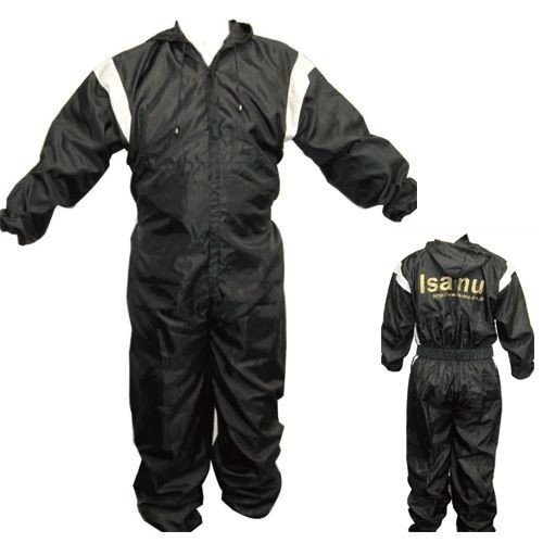 イサム塗料 688-7003-3 帯電防止 オーバーオール XL ブラック 取寄