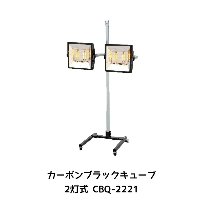 進勇商事 680-4145-2カーボンブラックキューブ 2灯式 CBQ-2221 1台 取寄