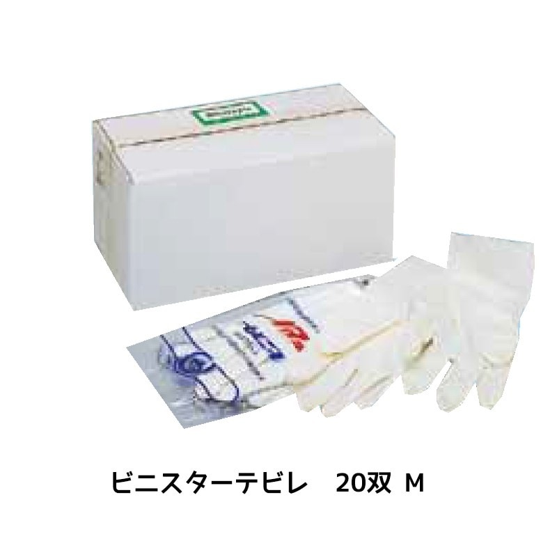 進勇商事 ビニスターテビレ手袋 Mサイズ寸 1箱 68745582 取寄