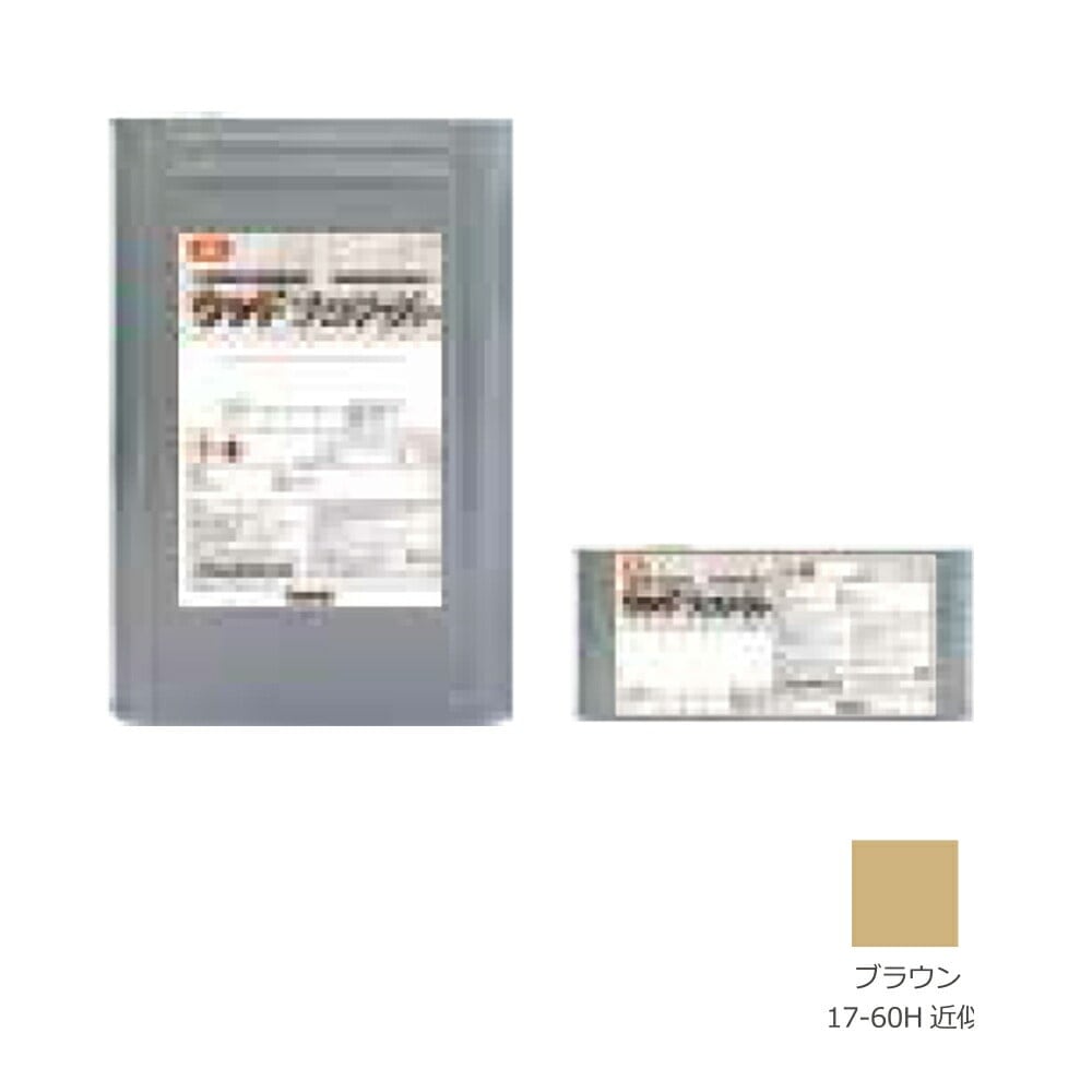 イサム塗料 613-7934-1 ウッドプロテクト ブラウン(主剤15kg 硬化剤3kg)18kgセット 取寄