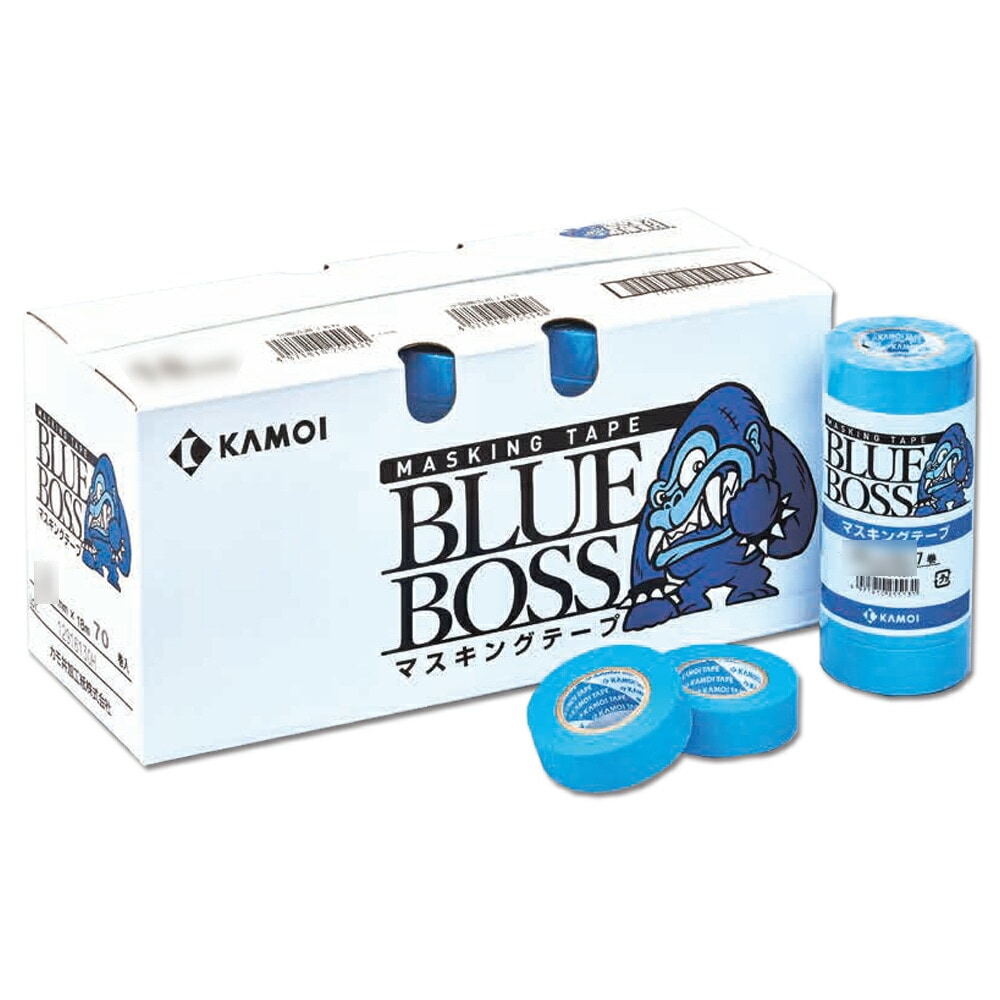 カモ井 BLUE BOSS 車輌塗装用 マスキングテープ 24mm×18m 50個入 取寄