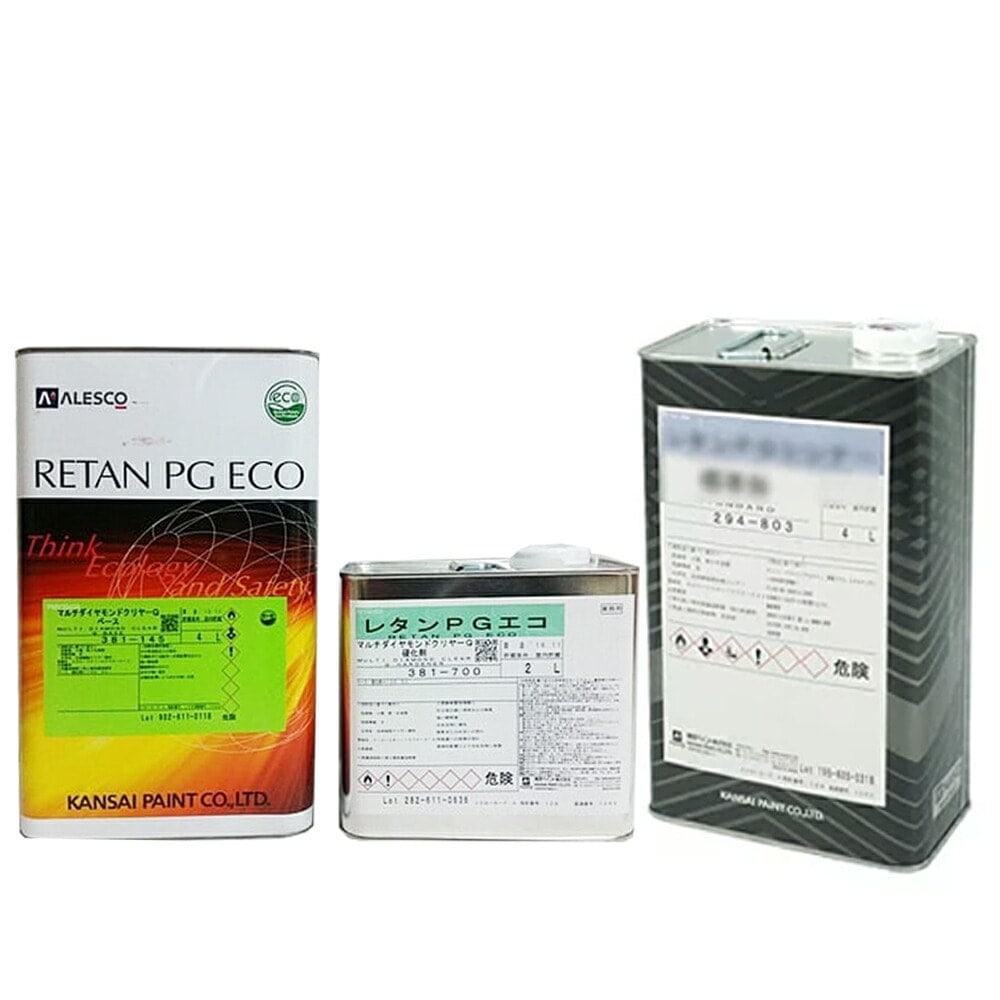 関西ペイント レタンPG エコマルチダイヤモンドクリヤーQ(S)ベース4L＋Q硬化剤 2L＋HSシンナー 4L (クリヤーセット) 取寄
