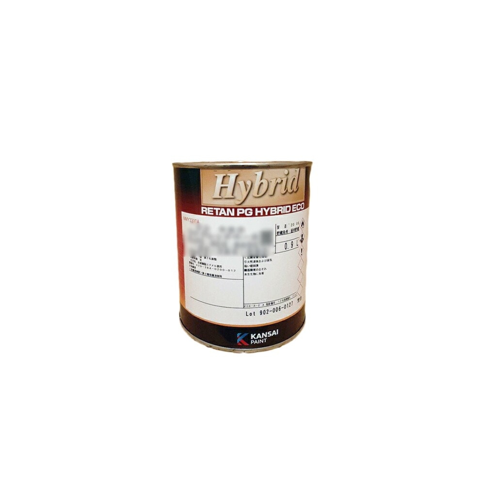 関西ペイント 94-384-636 レタンPGハイブリッドエコ 636 ニューストロングレッド 0.9L 取寄