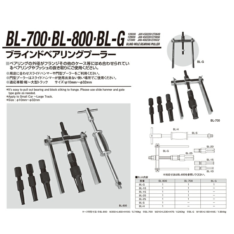 江東産業 BL-700 ブラインドベアリンクプーラー(門型) 取寄