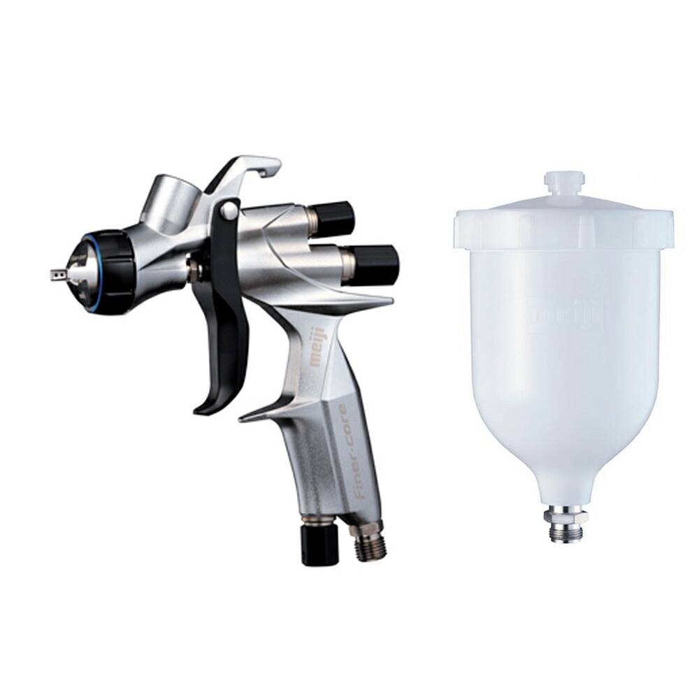 明治機械製作所 自動車補修専用ハンドスプレーガン FINER-CORE-15 1.5口径 6CPカップ付 取寄