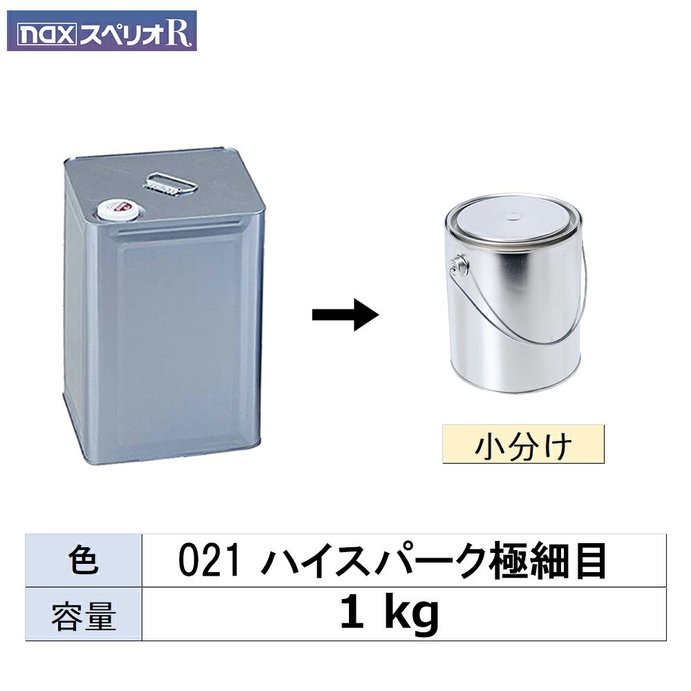 小容量サイズ 日本ペイント nax スペリオR 021 ハイスパーク極細目 小分け販売 1kg 取寄