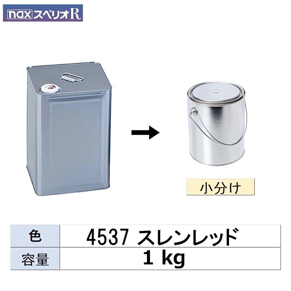 小容量サイズ 日本ペイント nax スペリオR 4537 スレンレッド 小分け販売 1kg 取寄