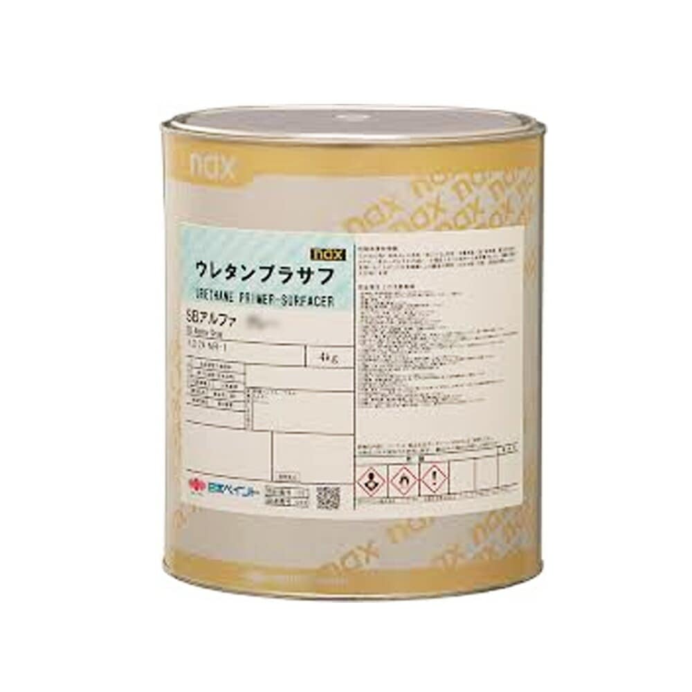 日本ペイント 1006759 nax ウレタンプラサフ SBアルファ グレー 4kg 取寄