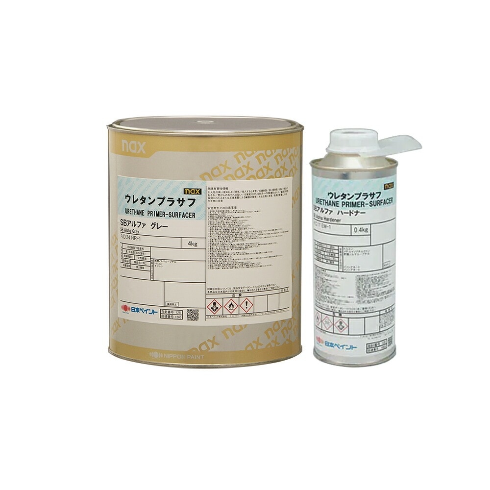 日本ペイント プロＶブラック・ホワイト 4㎏・ハードナー0.8㎏×２セット 日本ペイント プロVブラック・ホワイト 4㎏・ハードナー0.8㎏×2セット