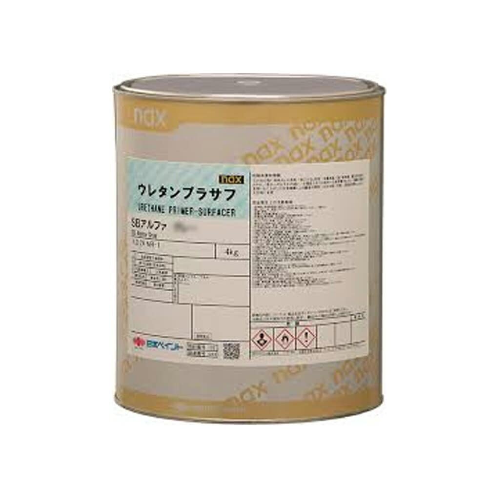 日本ペイント 1006762 nax ウレタンプラサフ SBアルファ 調色用原色 ブラック 400g 取寄