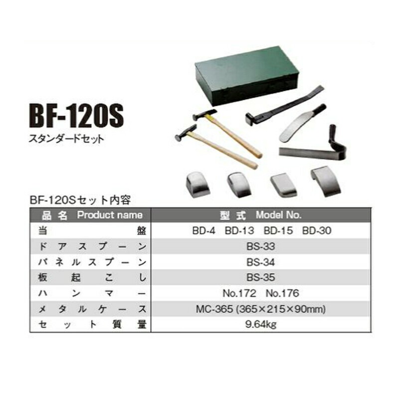 日平機器 BF-120S フェンダーツールセット 取寄