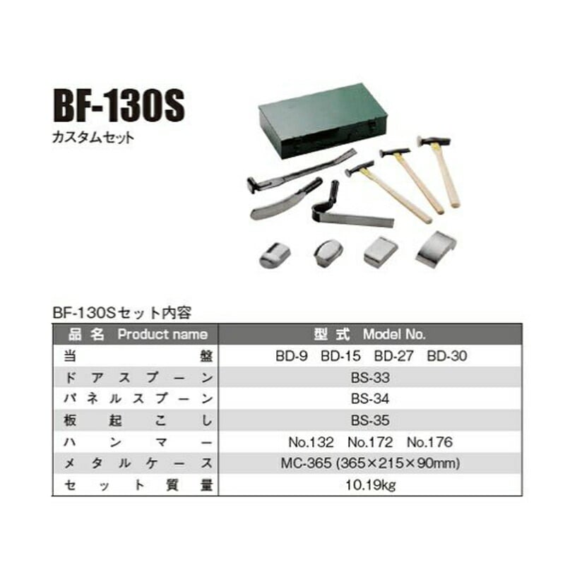 日平機器 BF-130S フェンダーツールセット 取寄