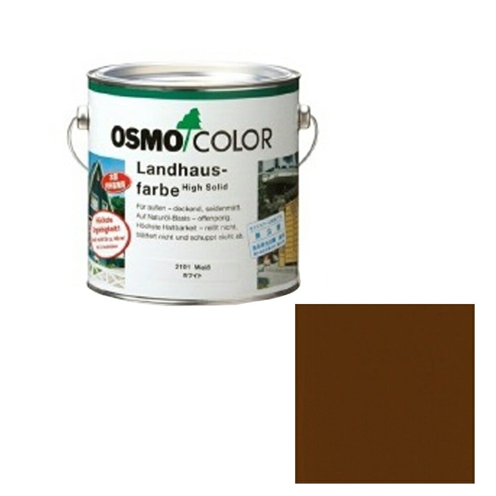 オスモカラー カントリーカラープラス 外装用 2606 ミディアムブラウン 0.75L メーカー直送品