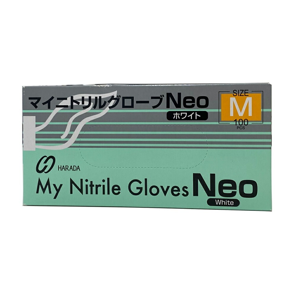 原田産業 マイニトリルグローブNeo Mサイズ100枚入×1箱 取寄