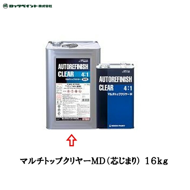 ロックペイント 150-3140 マルチトップ クリヤーMD(芯じまり) 16kg 取寄