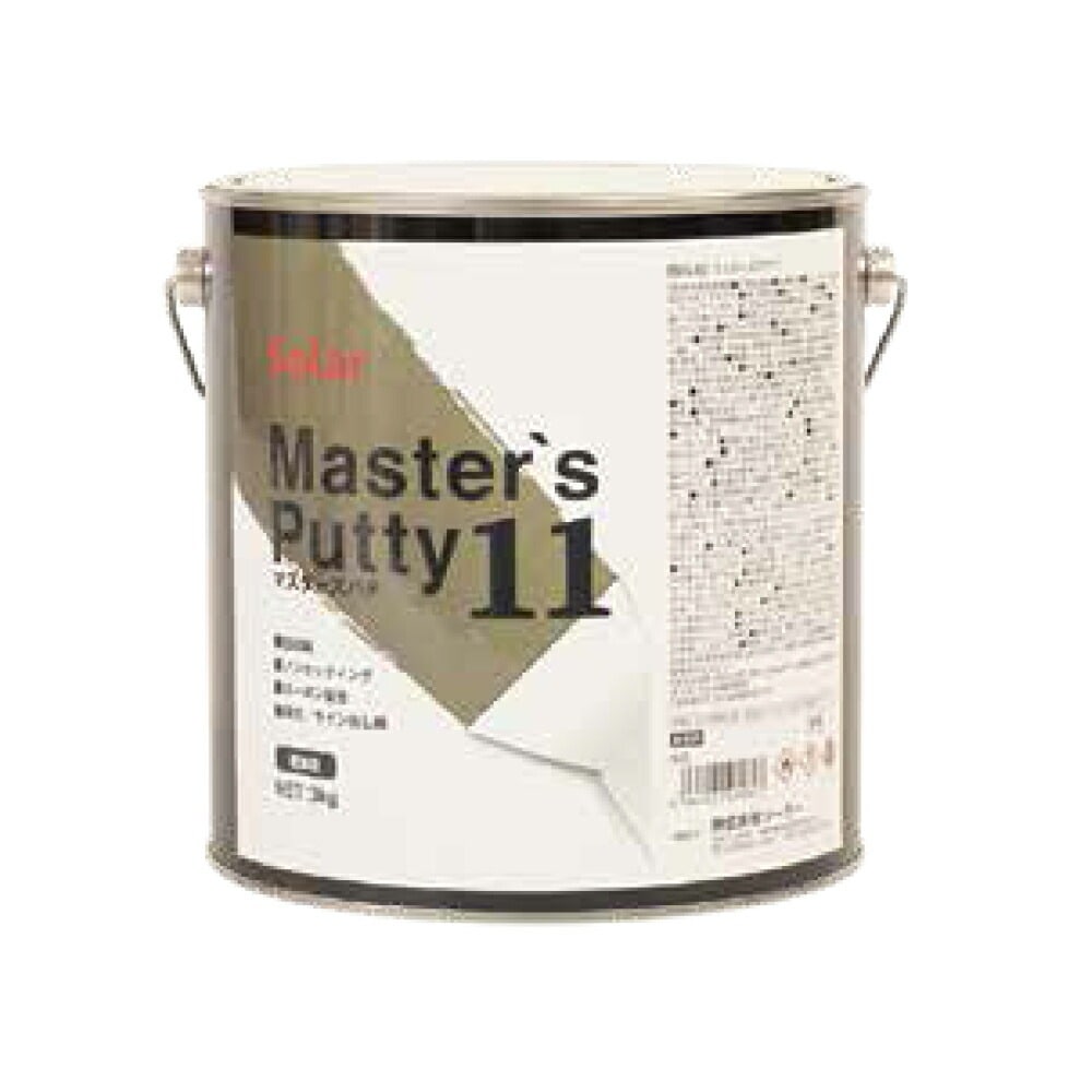 ソーラー マスターズパテ 4 標準 3kg+ 硬化剤 100g(各1本 セット) 取寄