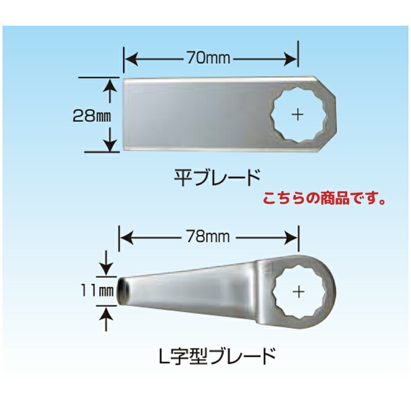 信濃機販 アクセサリー SI-4300A ブレードカッター 平ブレード 508-1001 パック(5枚入) 取寄