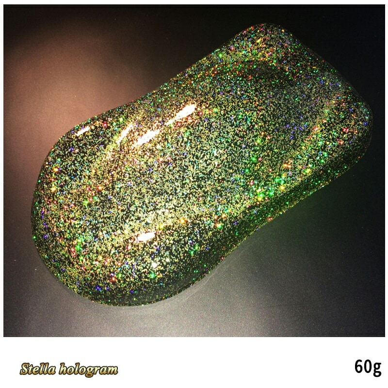 SHOWUP ステラホログラムフレーク SGH40 ステラゴールドレインボー 0.4mm 60g 取寄