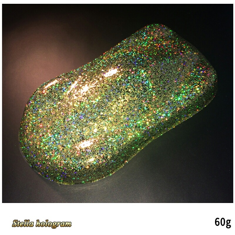 SHOWUP ステラホログラムフレーク SGH60 ステラゴールドレインボー 0.6mm 60g 取寄