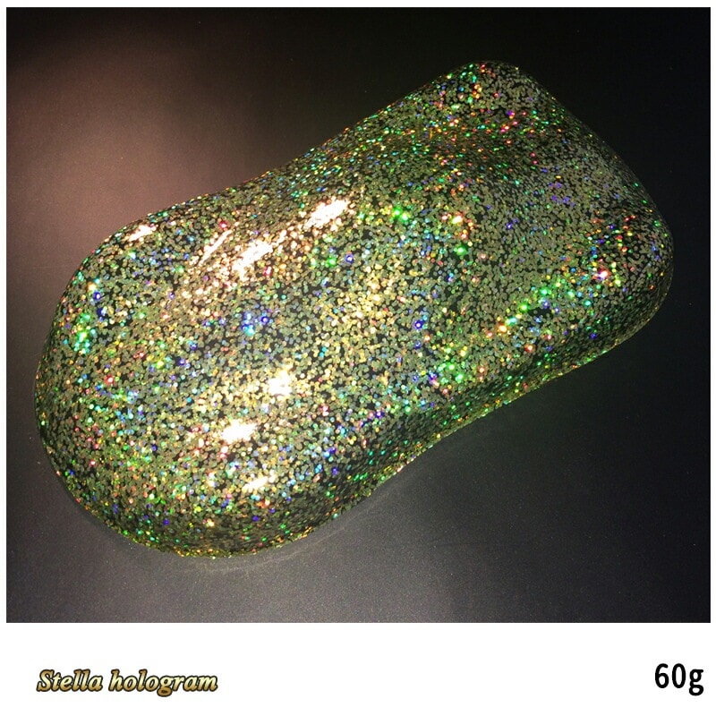 SHOWUP ステラホログラムフレーク SGH100 ステラゴールドレインボー 1mm 60g 取寄