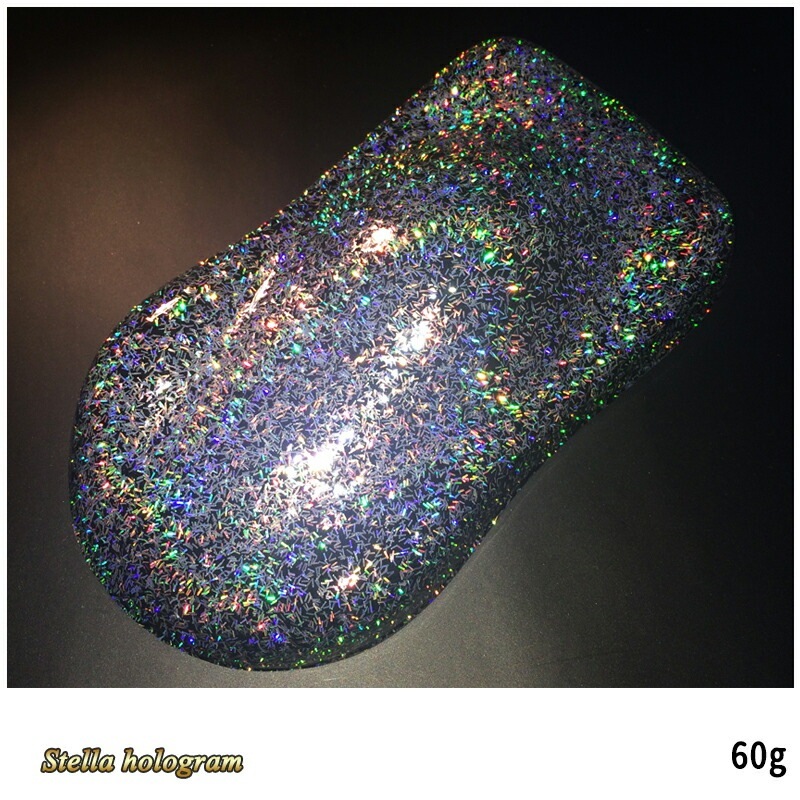 SHOWUP ステラホログラムフレーク SSLH20 ステラゴシルバーロングレインボー 2mm 60g 取寄