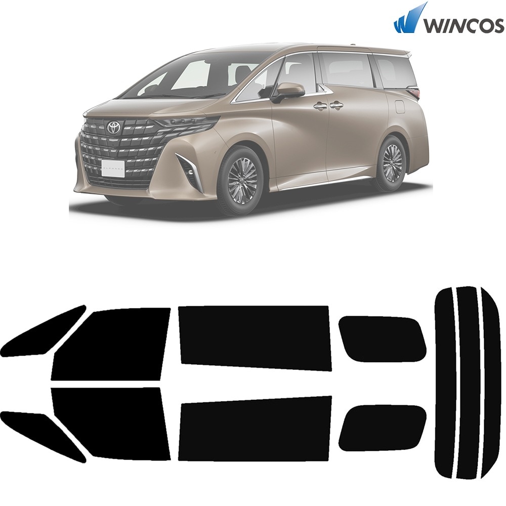 リンテック wincos スタンダードシリーズ  フルセット(リア全面+フロントドア)  トヨタ アルファード R05.06- 車種別 カット済みカーフィルム 取寄