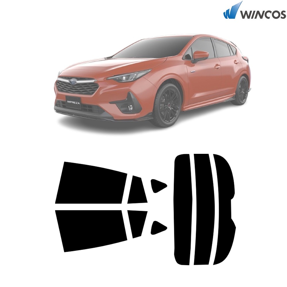 リンテック wincos スタンダードシリーズ  リア全面 スバル インプレッサ(IMPREZA) R05.04- 車種別 カット済みカーフィルム 取寄