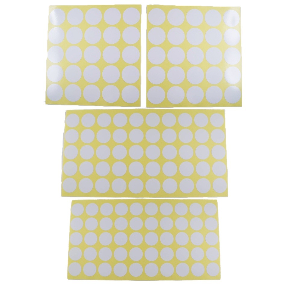 ワールドオートツール パネルブラインドシール 白  ×1枚(50片) (15φ・20φ・25φ・35φ) 取寄