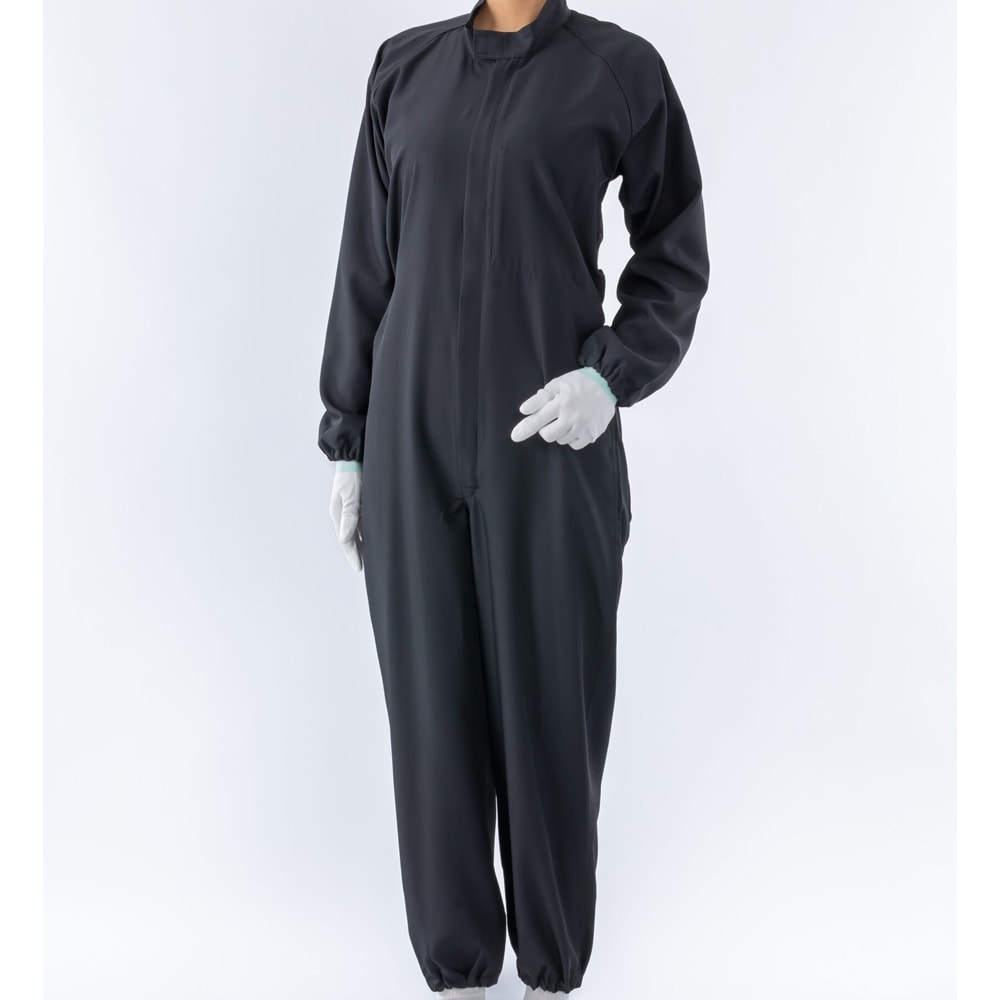 ガードナー クリーンスーツ 黒 CK-1040-0 S/M/L/LL/3L/4L/5Lサイズ 1着 高通気性 男女兼用 取寄