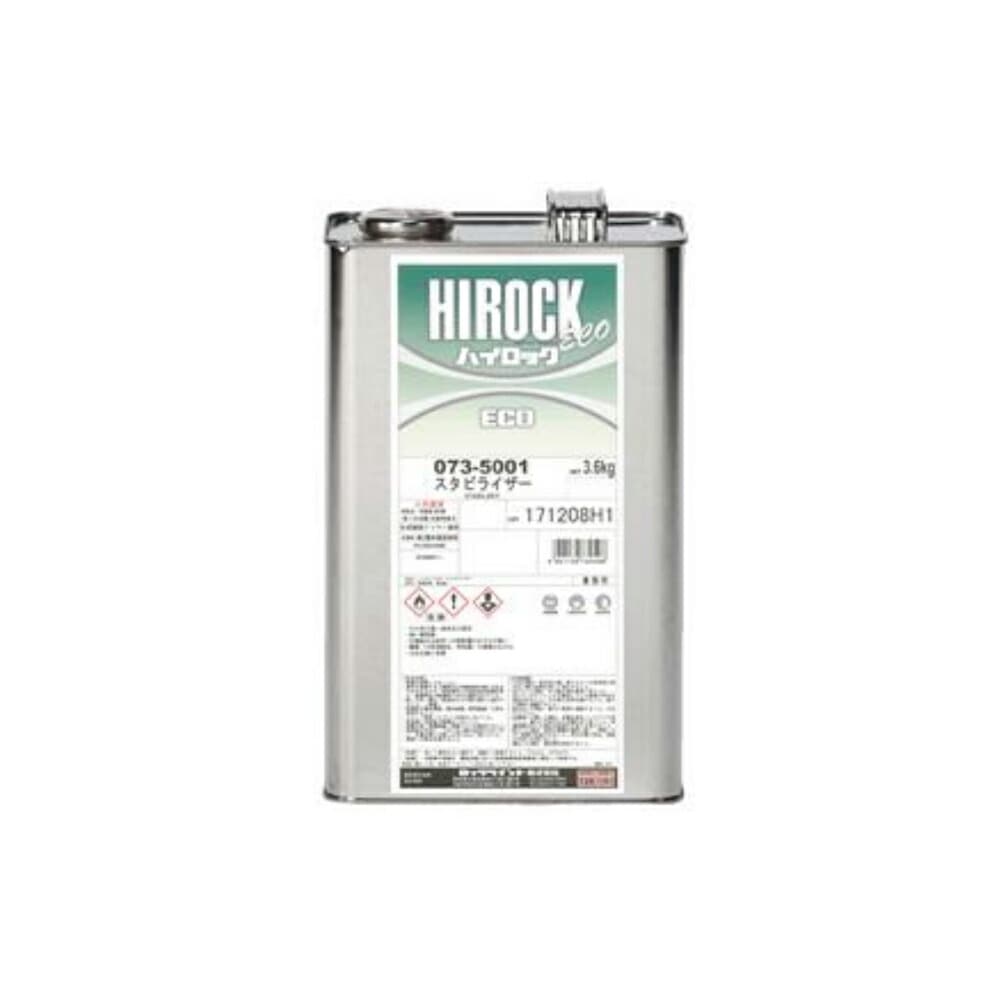 ロックペイント 073-5001-02 環境配慮型 4：1 アクリルポリウレタン樹脂塗料 ハイロックECO スタビライザー 3.6kg 取寄