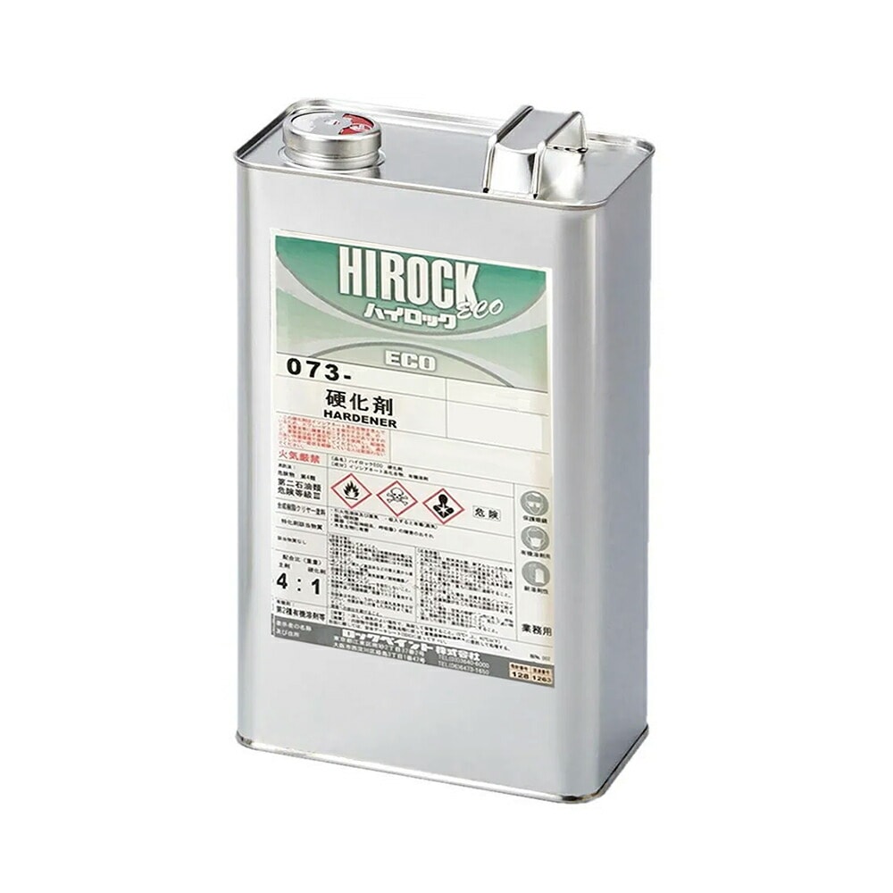 ロックペイント  アクリルポリウレタン樹脂塗料 ハイロックECO 硬化剤 各種 4kg 環境配慮型 4：1 取寄