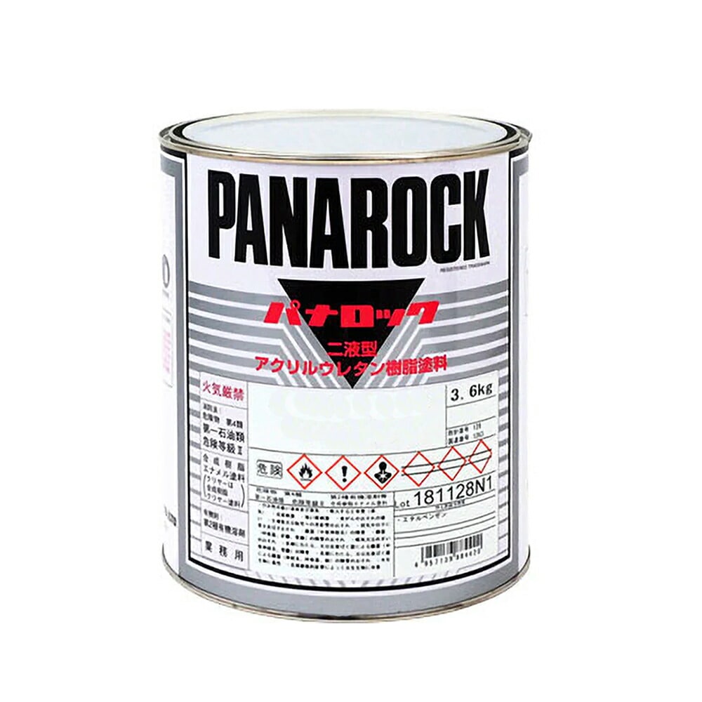 ロックペイント 088-0551-02 パナロック HGストロングエロー 3.6kg 取寄