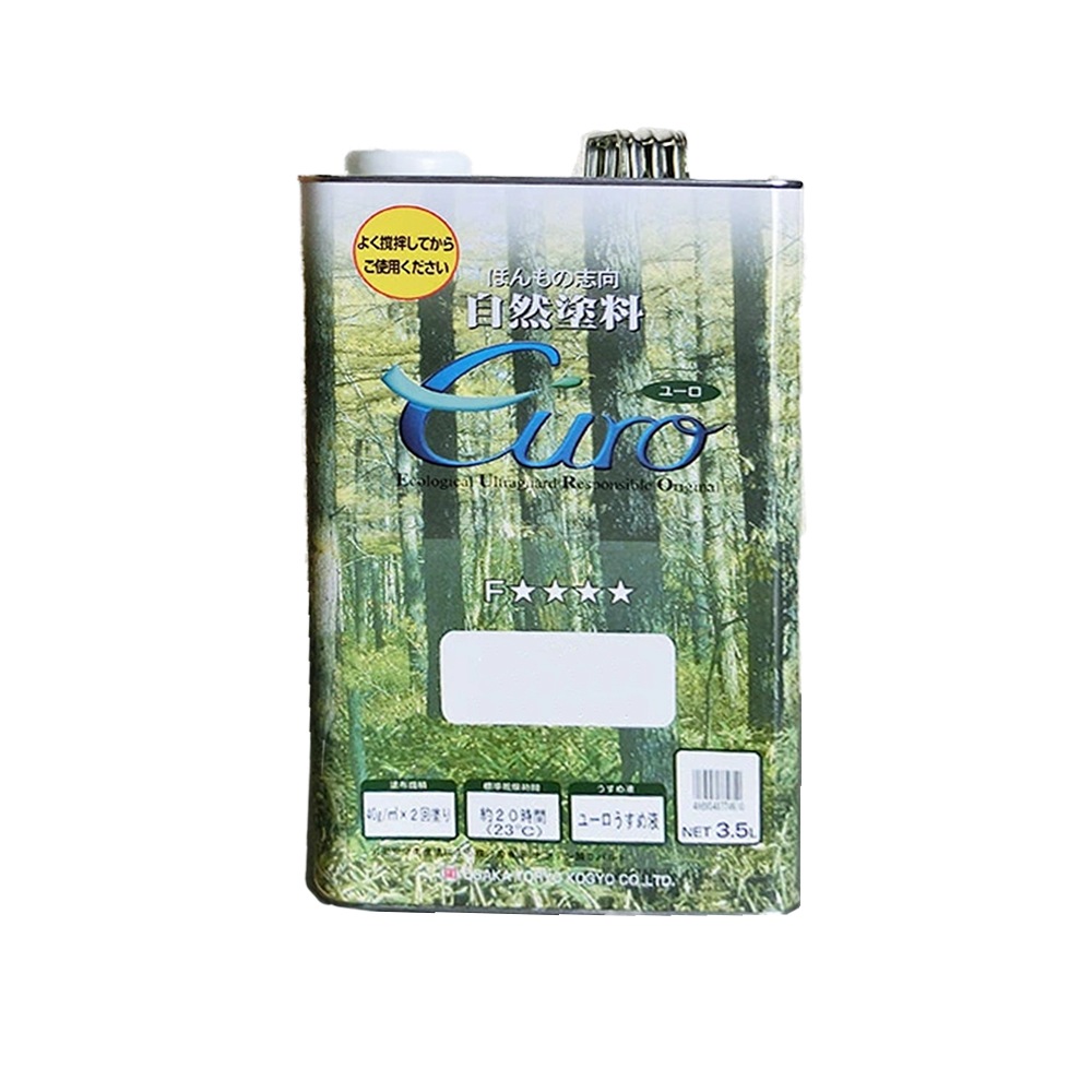 大阪塗料工業 ユーロミツロウ オイル 3.5L 自然塗料 環境対応型塗料 F☆☆☆☆ 取寄