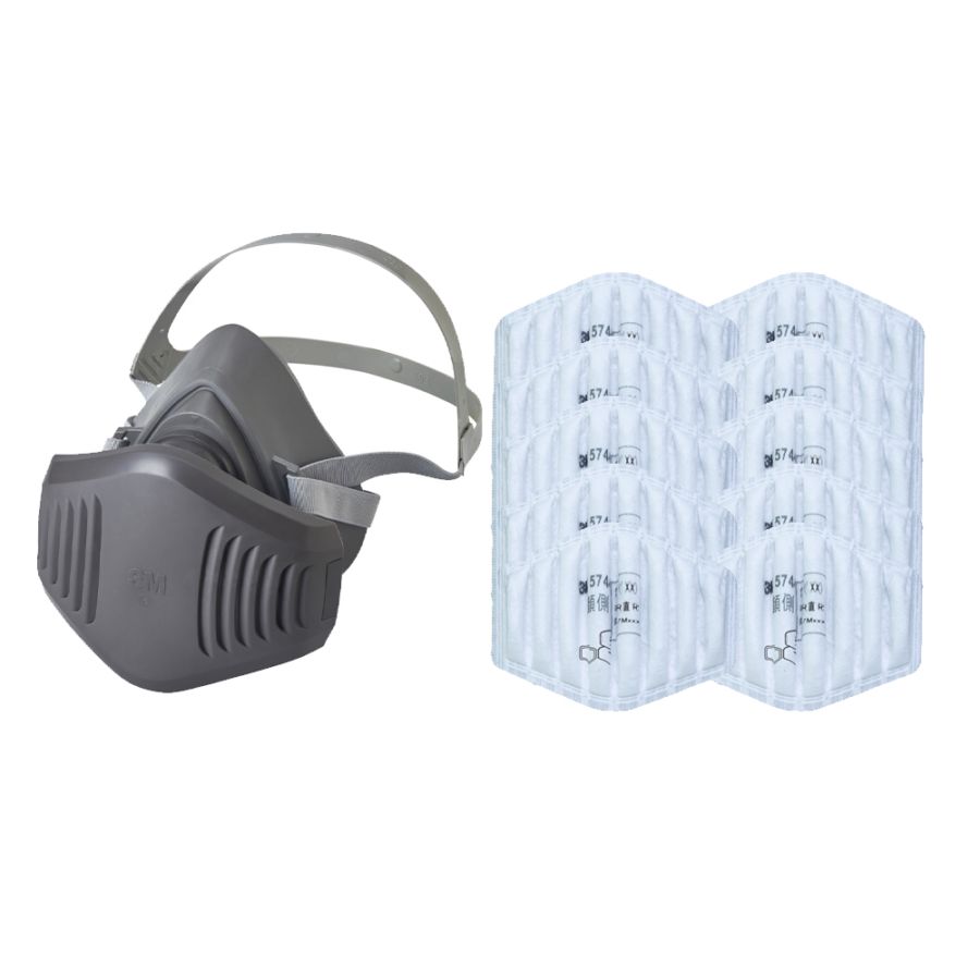 3M スリーエム 取替え式 防じんマスク 3000/5744J-RS2 プラス10 M/L サイズ 1キット 3000/5744J-RS2 10 取寄