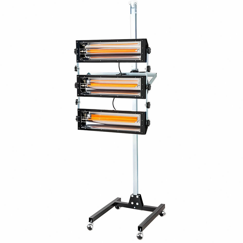 進勇商事 680-4152-4 3灯式 カーボンブラック ヒーター CBH-3030 1台 取寄