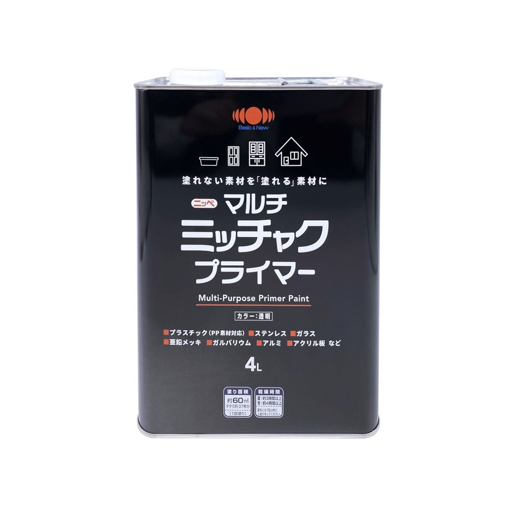 日本ペイント マルチミッチャクプライマー 1液型 4L 刷毛塗りタイプ 1缶 取寄
