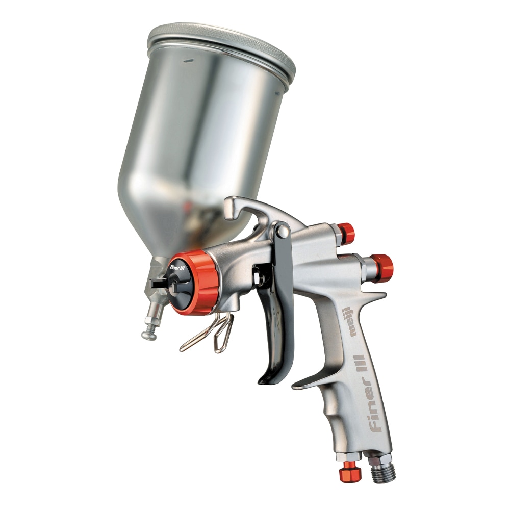 明治機械製作所 Finer Ⅲ ファイナースリー 口径1.4mm 重力式 自動車補修専用ハンドスプレーガン 取寄