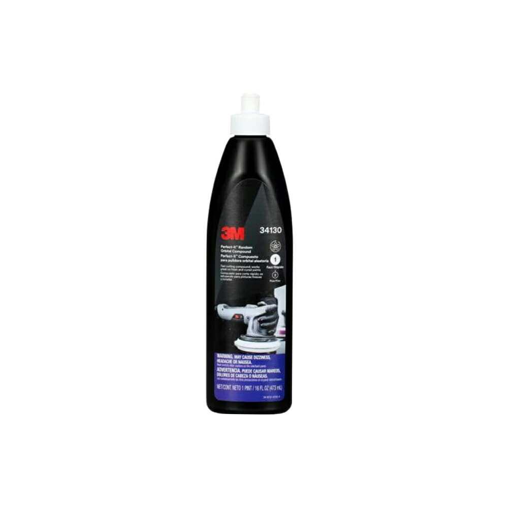 3M スリーエム 34130 パーフェクト・イット ランダムオービタル目消しコンパウンド 目消し用 473ml ×1本  [置き配専用※同梱不可]  即日発送