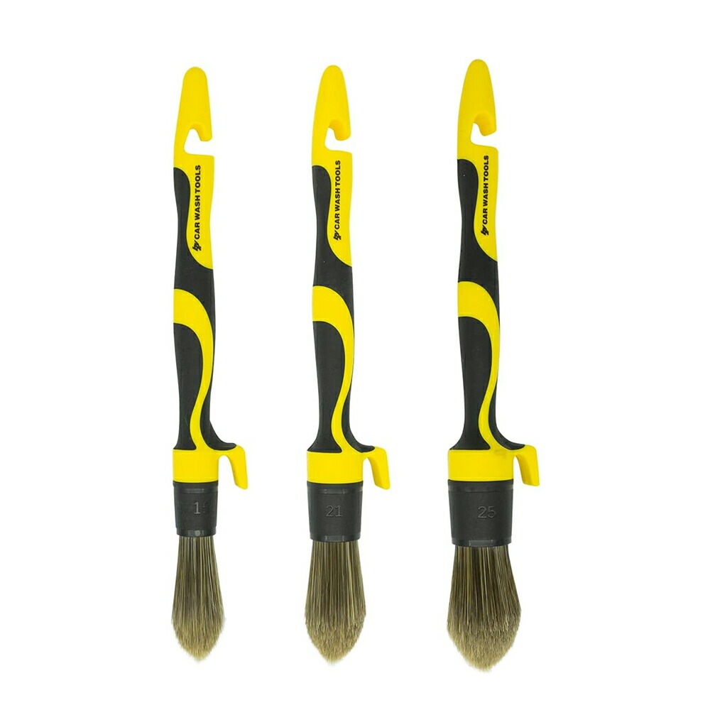 大塚刷毛 ハンディクラウン CWK-007 B&Y極 ディティールブラシ アソート(S/M/L 3本入) ×1箱  [置き配専用※同梱不可]  即日発送