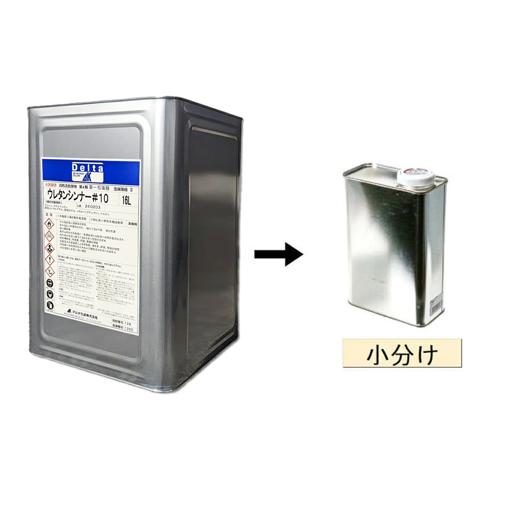ネットペイント 小容量サイズ ウレタンシンナー #10 クイック 4L 1缶 (小分け販売) 即日発送