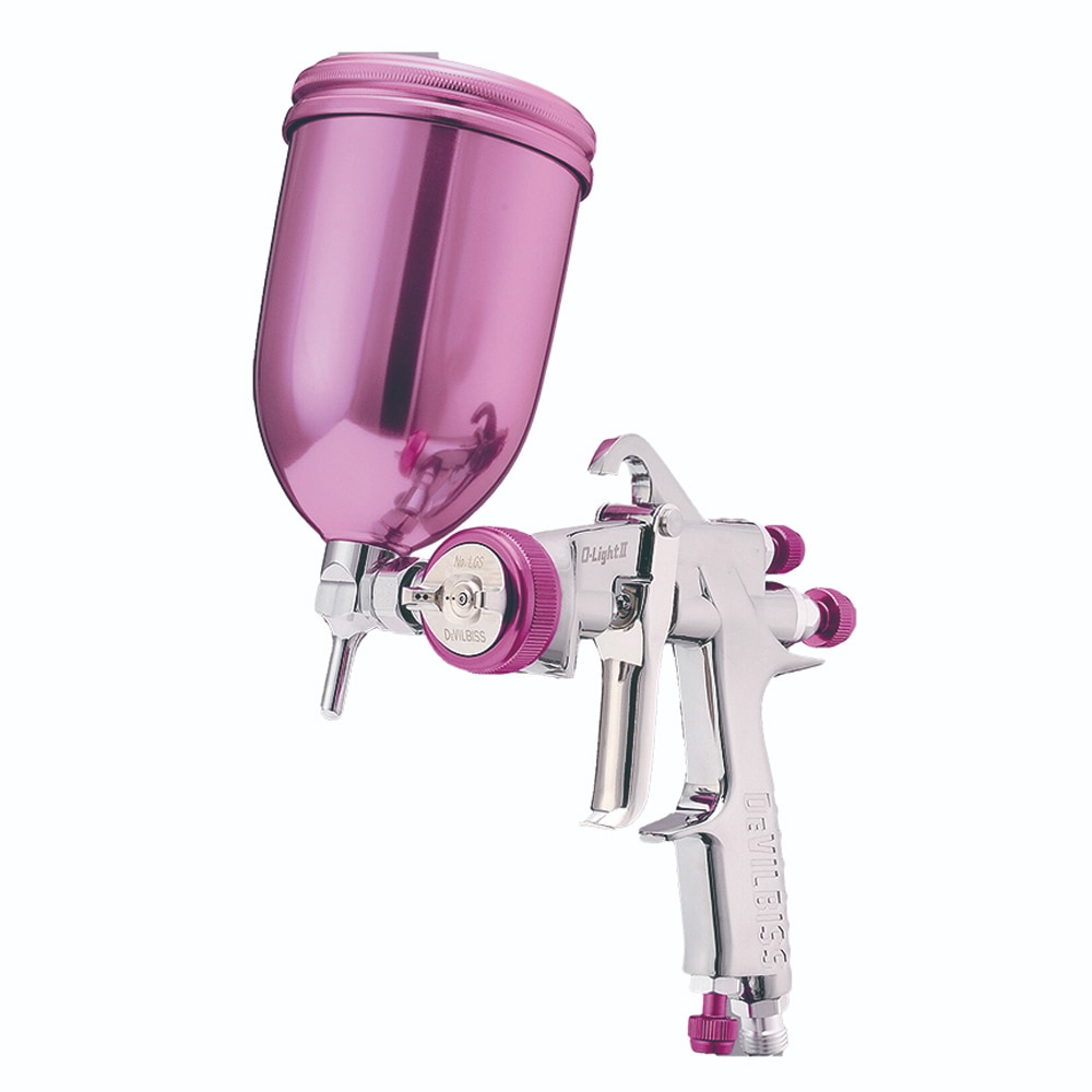 【数量限定】 大塚刷毛 O-LIGHTⅡ スプレーガン 1.3G 桜カラー 400mlアルミカップ付 1セット 重力式 取寄 汎用型 取寄