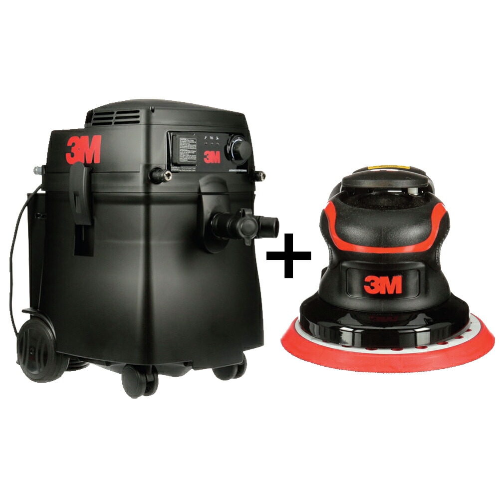 【期間限定】3M スリーエム ダストエクストラクター 33753, 45L 100V 1台 + 3M ダブルアクションサンダー 33625 125mm 取寄