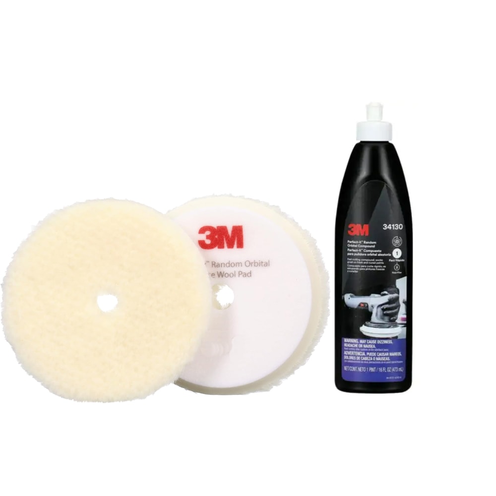 3M スリーエム Perfect-It コンパウンド・粗ウールバフセット【6インチ/ 目消・肌調整用】(34130・34124) 即日発送