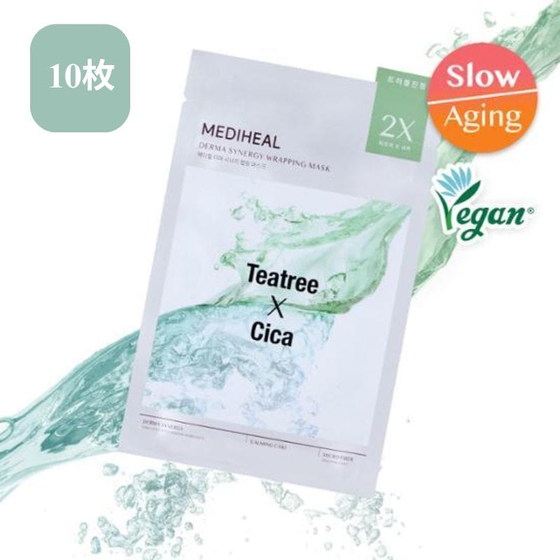 【直送品（買い合わせ不可）】[1箱]MEDIHEAL(メディヒール) ダーマシナジー ラッピング マスク カーミング　10枚　