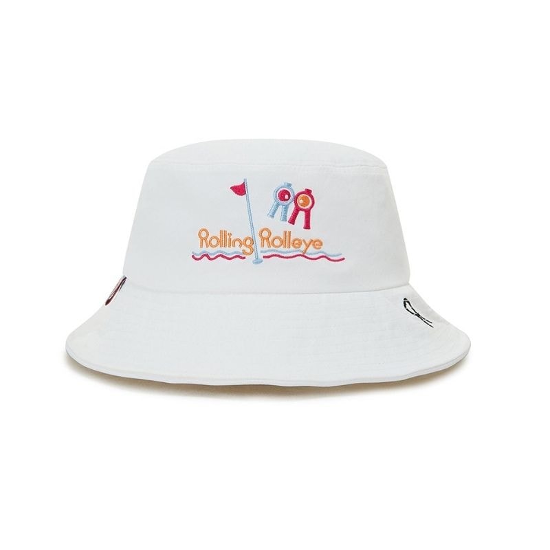 【直送品（買い合わせ不可）】Sサイズ(58cm) Rolling Rolleye バケットグーズ ホワイト　　