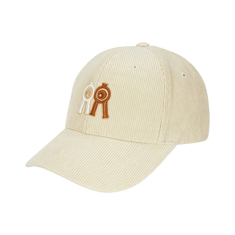 【直送品（買い合わせ不可）】フリーサイズ (58cm)Rolling Rolleye ボールキャップ コーデュロイ ベージュ　　